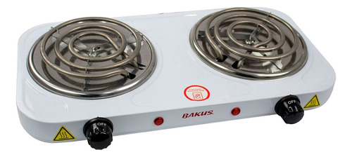 Cocina Eléctrica 2 Hornillas 110v Cromada 2000w Portátil