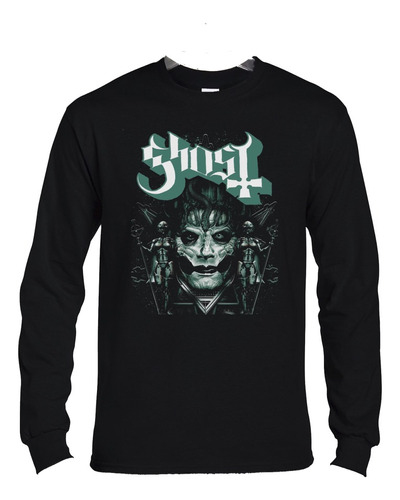 Polera Ml Ghost Emeritus Face Art Metal Abominatron