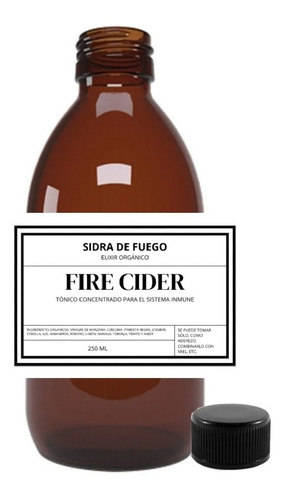 Fire Cider Sidra De Fuego Tónico Elixir Orgánico 250ml