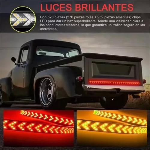 Tira De Luz Led De Puerta Trasera 120cm Para Camioneta