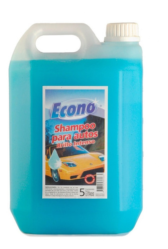 Shampoo Para Automotor Siliconado Brillo Intenso X 5 Litros