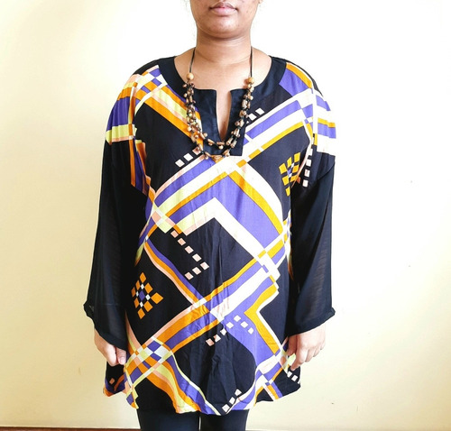 Imagem 2 de 5 de Blusa Bata Feminina Tecido Lua