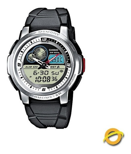 Reloj Casio Aqf-102w-7b Analog Digital Termometro Sumergible