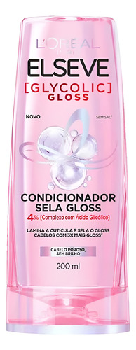 Elseve Kit Glycolic Gloss Shampoo E Condicionador 1250g