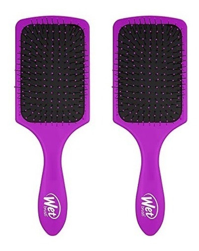 Cepillo Para Cabello Wetbrush Paddle Detangler Purple 2 Pack Color Violeta
