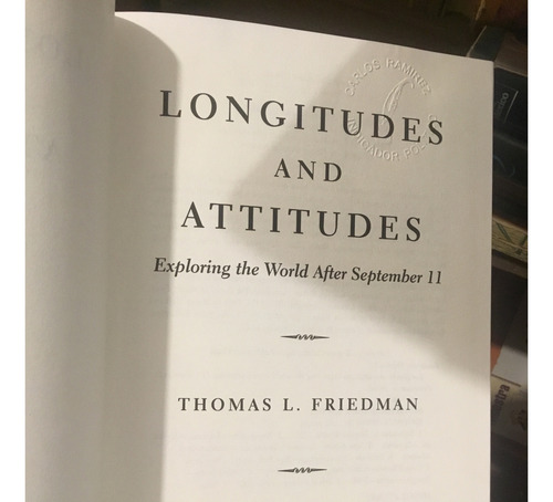 Longitudes And Attitudes E Plotino The World After September (Usado)