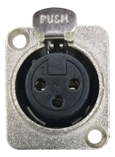 10 X Conectores Canon Xlr De Chasis ( Macho / Hembra )