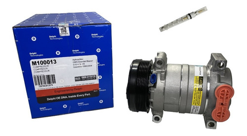 Compressor Ar Cond. S10 Blazer 4.3 V6 6cc Delphi+brinde