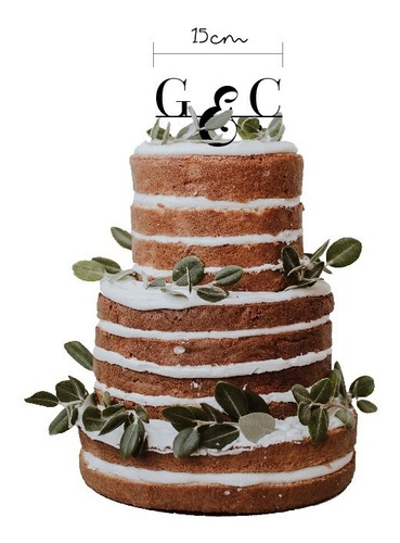 Imagen 4 de 6 de Paquete 5 Adornos Cake Toppers Personalizados De 15cm