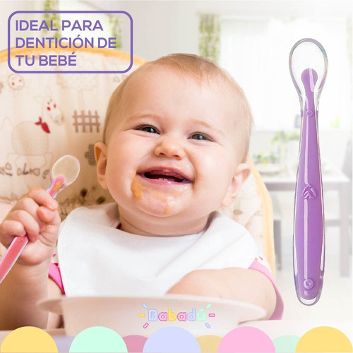 Cuchara De Silicon Para Bebe