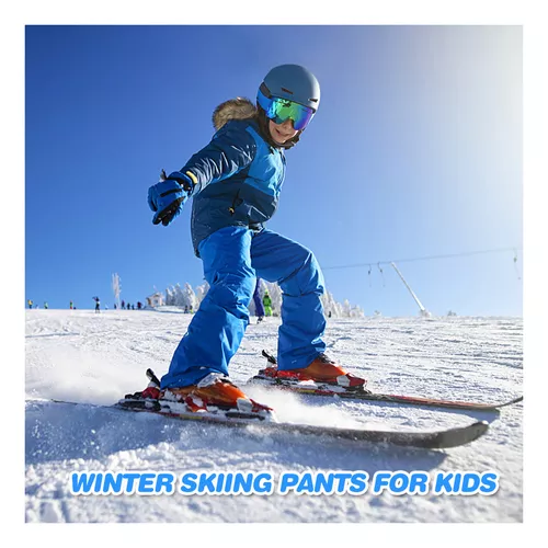Pantalones Para Niños Para Esquiar Pantalones Gruesos De Inv