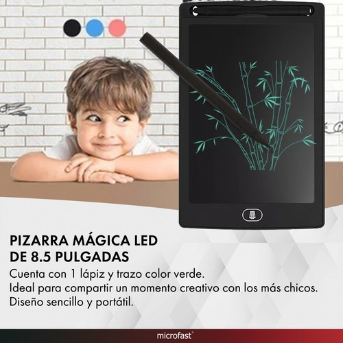 Pizarra Tablet Mágica Digital Trazo Verde Lcd Infantil Lápiz