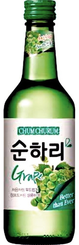Soju Chum Churum Grape - Uva 360ml Bebida Destilada Coreana