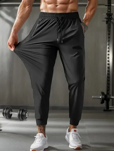 Calça Masculina Com Elastano Esportiva Fitness Slim Fit
