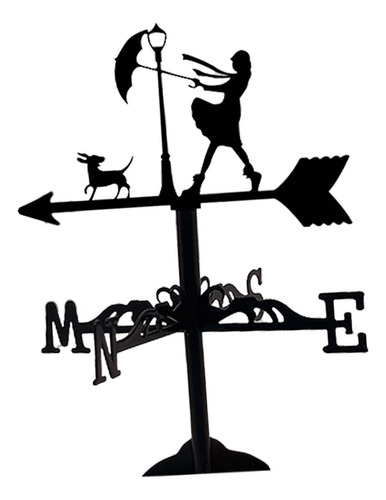 Veleta De Metal Pequeña, Indicador De Dirección Del Chica