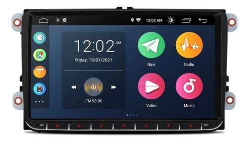 Estereo Vw Carplay Android Gps Bora Passat Jetta Vento Wifi