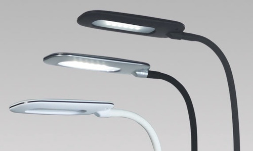 Imagen 2 de 4 de Lampara De Pie Neron Flexible De Led 4w Gris Regulable/ Nexo