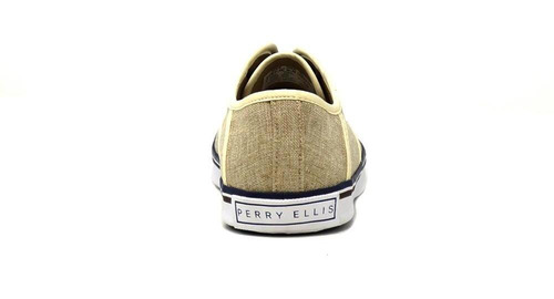 Tenis Casual Para Hombre Slip On Perry Ellis - 5493 - Beige
