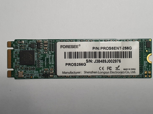 Ssd M.2 2280 Ngff Foresee De 256gb