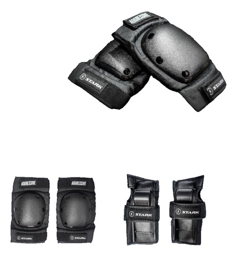 Kit Protecciones Profesionales Stark Black Rollers