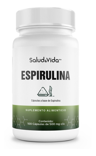 Alga Espirulina Orgánica 500mg 100 Capsulas