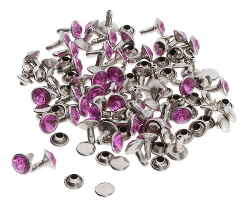 50pcs Remaches De Botón A Presión Artesanía De Cuero Para