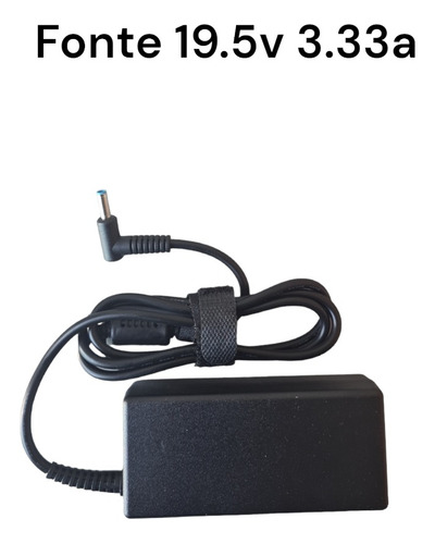 Fonte Carregador 19.5v 3.33a Para Notebook Hp Tpn-q183
