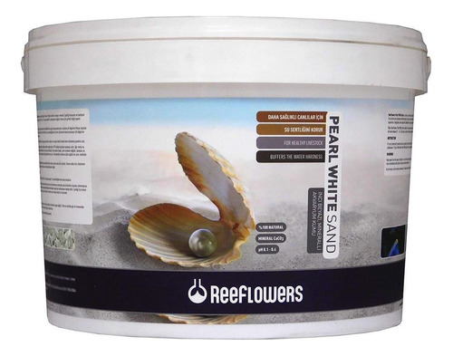 Substrato Reeflowers Pearl White Sand 1,5mm 7kg Alcalino