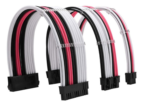 Kit Cables Mallados Atx Calidad Premiun 24 Pin Atx 4+4 6+2x2