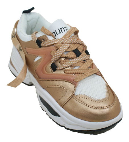 Zapatilla Gummi Alex Gold Rose Dama Deporfan