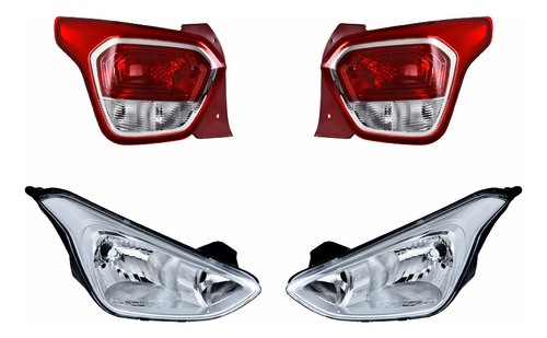 Set Calaveras + Faros Depo Grand I10 2015-2017