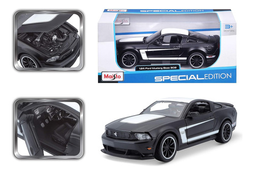 Auto Colección Maisto Ford Mustang The Boss 302 Esc 1:24 Negro (Usado)