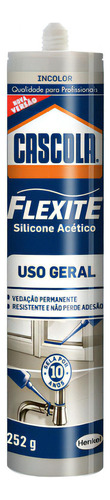 Silicone Selante Incolor Veda Flexite Cascola Uso Geral 252g