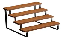 Comprar Stand Plant Flower Stand Organizador Marrón Cuatro Capa