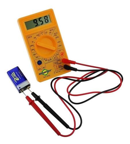 Multímetro Digital Dt830b Portátil + Bateria Grátis