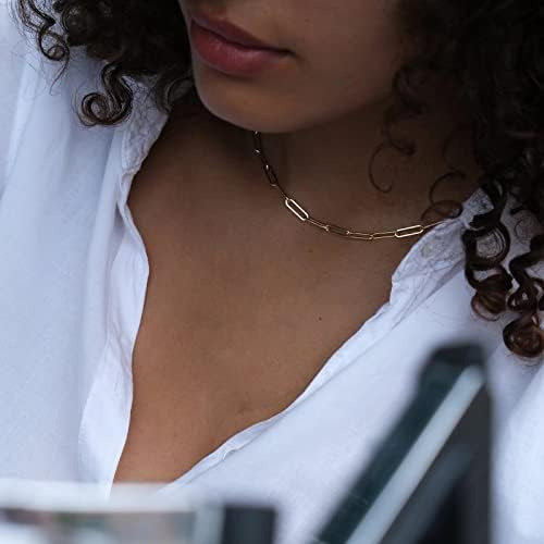Collares De Oro Para Mujer, Collar De Capas Chapado En Oro