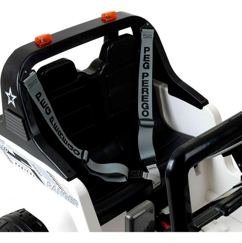 Carro Elétrico Infantil Jipe Ranger Branco Peg Perego 12v