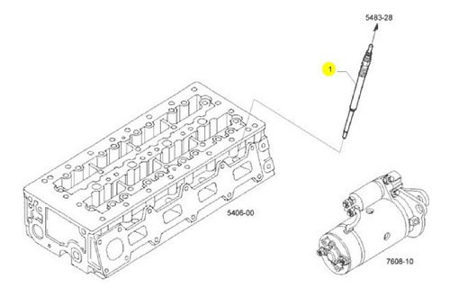 Kit 4 Velas Pré Aquecedora Partida Daily Original Iveco