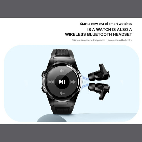 Imagen 7 de 10 de Smartwatch Reloj Inteligente S201 Con Audifonos 5.0 Fralugio