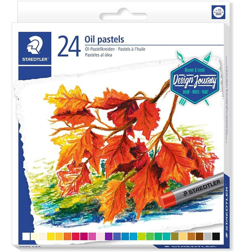 Caja Con 24 Oleo Pasteles Staedtler Colores Intensos Calidad