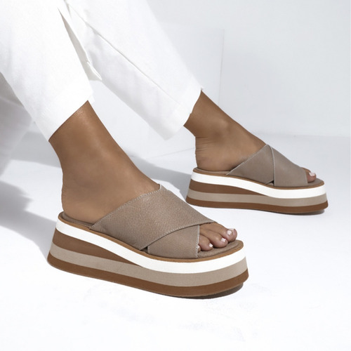 Sandalias Afrika Ebizu De Cuero Premium Mujer Verano