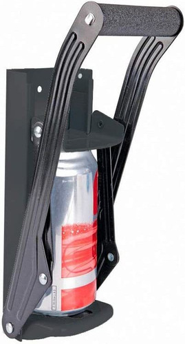 Aplastador De Latas Negro Montado En La Pared Aplastador