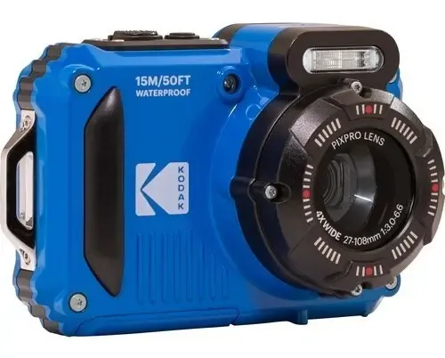 Câmera Digital Kodak Pixpro Wpz2 À Prova D'água Azul S/juros
