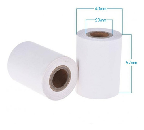 Papel Termico Rollo 57mm X 40mm Caja 200 Piezas Punto Venta