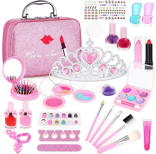 Juego Maquillaje Lavable Real Para Niñas No Tóxico