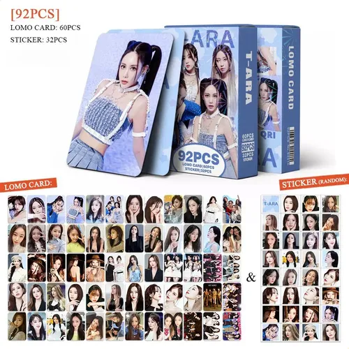 92-piece T-ara Girl Group Support Stickers Lomo Photo Cards