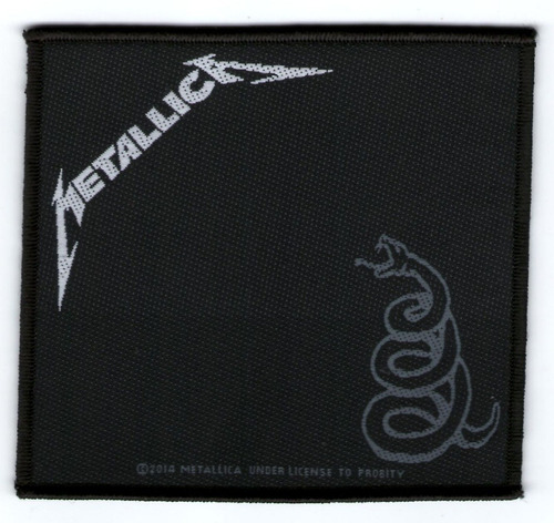 Patch Microbordado - Metallica - Black Album (2014) Oficial