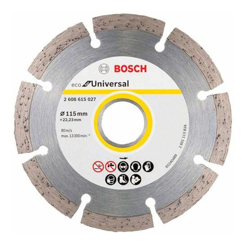 Disco Diamantado Segmentado Eco 115mm Bosch