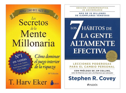 Los Secretos D Mente Millonaria + 7 Hábitos Gente Efectiva A