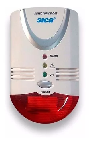 Detector Gas Natural O Envasado 220v Sica Sensor Alarma